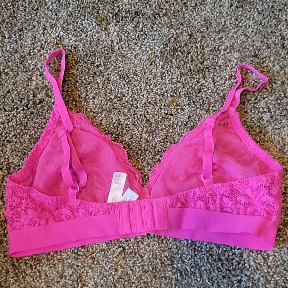 Xhilaration Hot Pink Lace Perfect Bralette XL - Picture 2 of 6